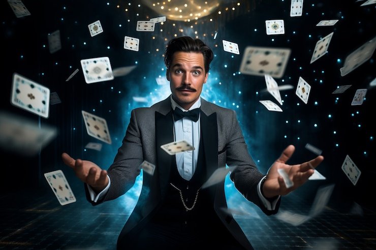 Antarmuka permainan Diamond Empire dengan gulungan slot dan kontrol putar di aplikasi superjp